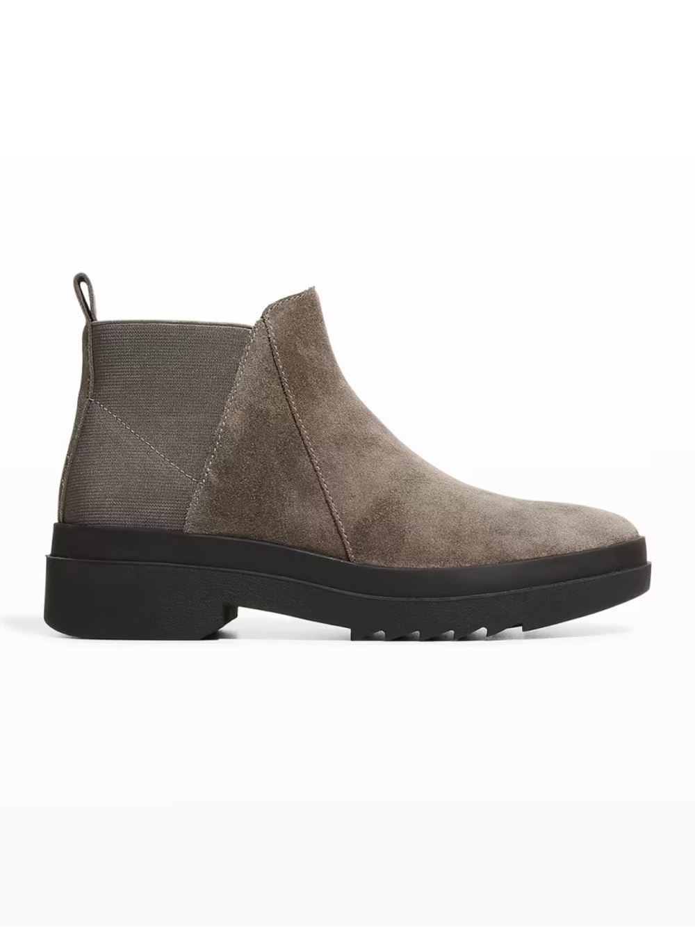 Eileen Fisher Finn Gray Suede Chelsea Boots Size 8.5